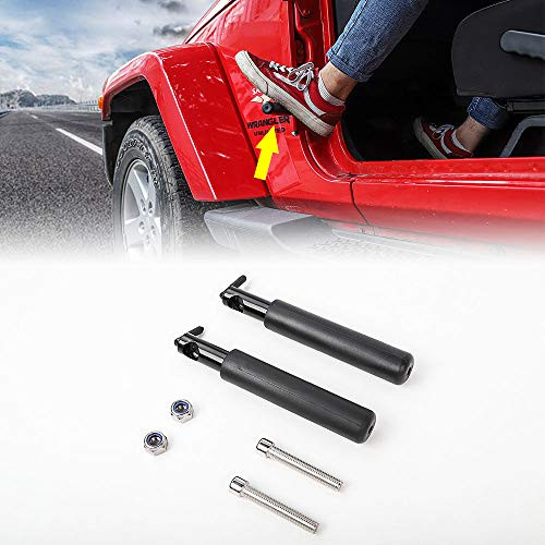RTTCZ Foot Pegs Rests Pedal Foot Rest Kick Panel Made of Solid Steel for 20072020 Jeep Wrangler Jk JKU JL JLU 1 Pair