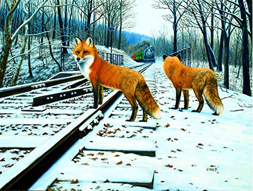 Fox Tracks 500 Pc Jigsaw Puzzle by SunsOut