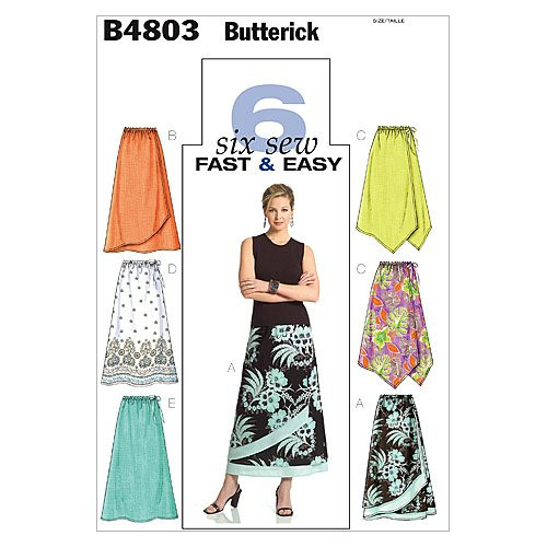 BUTTERICK PATTERNS B4803 Misses'/Misses' Petite Skirt, Size BB (8-10-12-14)