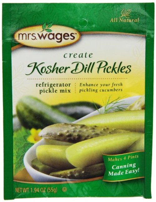 Mrs Wages Kosher Dill Pickles Refrigerator Mix VALUE PACK of 12 Mrs Wages Kosher Dill Pickles Refrigerator Mix VALUE PACK of 12