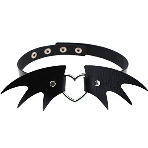 Halloween Costumes Halloween Necklace Black Bat Choker Necklace Scary Halloween Party Favors Decorations Gifts for Women Girls