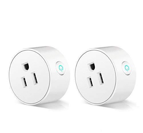 Smart Plug Wifi Wireless Home Electrical Timing Outlet Remote Control your Devices from Anywhere Compatible with Alexa and Google Assistant IFTTT 2 packs