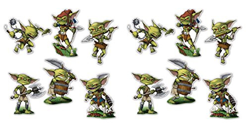 Beistle 54998 Goblin Cutouts 12 Piece, 12"-14", Multicolored