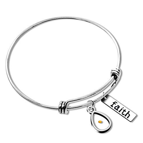 Uloveido Mustard Seed Faith Extendable Charm Bracelet Bangle Stainless Steel Faith Alphabet Adjustable Cuff Bangle Christian Jewelry 25 inch Uloveido Mustard Seed Faith Extendable Charm Bracelet Bangle Stainless Steel Faith Alphabet Adjustable Cuff Bangle Christian Jewelry 25 inch