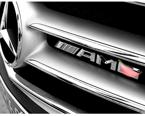 YIKA AMG Metal Car Sticker Decal Emblem Badge Fit MercedesBenz Car Front Grille
