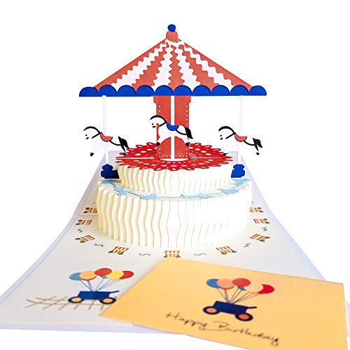 Magic Ants Pop Up Birthday Card for Kids Mom Son 3D Pop Open Happy Birthday Greeting Cards Cartoon Merrygoround Magic Ants Pop Up Birthday Card for Kids Mom Son 3D Pop Open Happy Birthday Greeting Cards Cartoon Merrygoround
