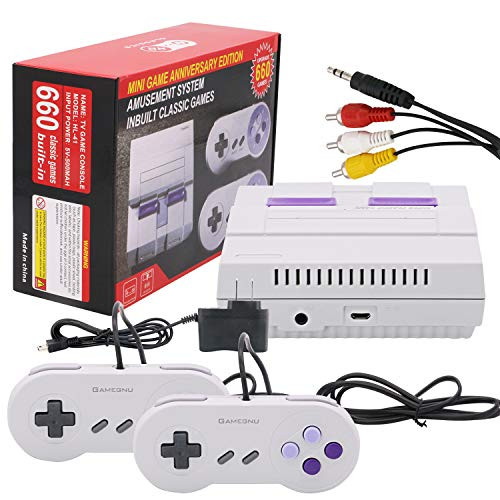 Classic Video Game ConsoleLncBoc Classic Mini Console Builtin with 660 Classic Retro Games Dual Players Mode Console and Nostalgic Arcade Games for Dual Players