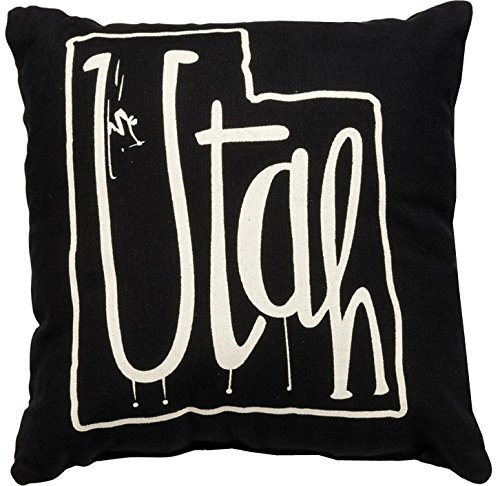 Primitives by Kathy Home State Utah Decorative Throw Pillow 10-Inch Square