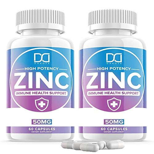 Zinc 50mg Vitamin Supplements for Immune Support System Zinc Picolinate for Adults Kids  Zinc Pills Offer Powerful Alternative to Lozenge Chewable Tablets Liquid 4 Month Supply  2 Pack