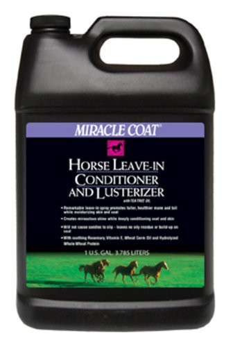 Miracle Coat Leavein Conditioner and Lusterizer 1 Gallon for Horses