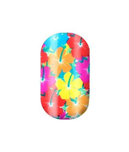 Minx Nails AlooohaFlowers Red Yellow Orange Blue Nail Wrap