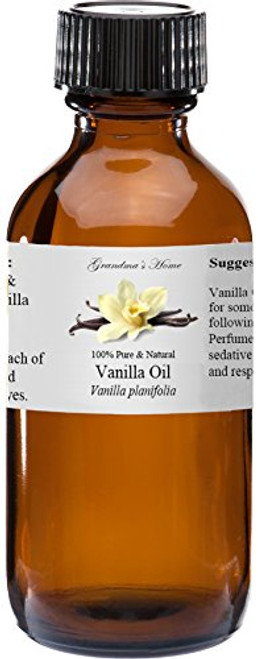 Vanilla Oil Essential Oil  2 fl oz 100 Pure and Natural  Therapeutic Grade  Grandmas Home