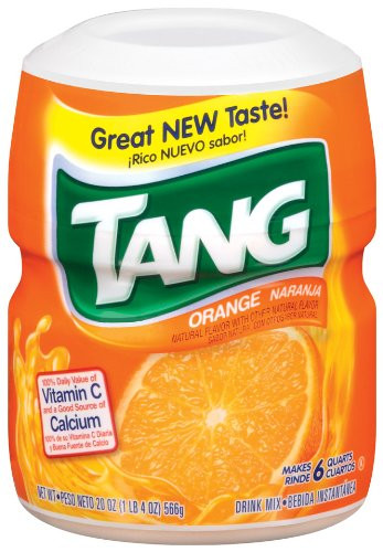 Tang Orange Powdered Drink Mix Makes 6 Quarts 20Ounce Canisters Pack of 4