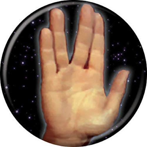 AtaBoy Star Trek Live Long Vulcan Greeting 125 Collectible PinBack Button