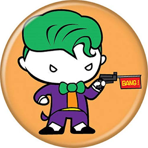 AtaBoy DC Comics Chibi Joker Bang 125 Collectible PinBack Button
