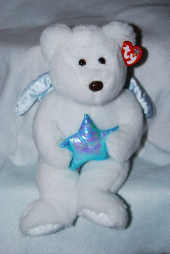 Ty Beanie Buddies Star  Angel Bear Blue