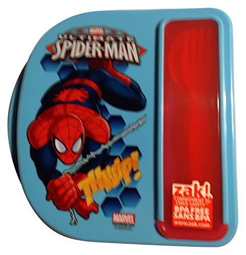 Marvel Ultimate Spider-man Food Storage Container w/ Fork & Spoon