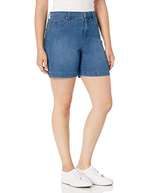 Gloria Vanderbilt Womens Petite Amanda Basic Jean Short Frisco 16P