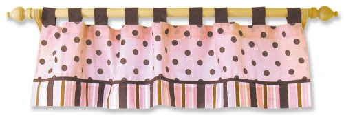Trend Lab Maya Window Curtain Valance PinkBrown