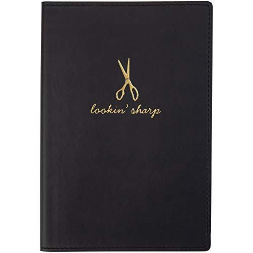 CR Gibson Leatherette School Days Black Journal and Notebook 160 Pages 56 W x 81 H