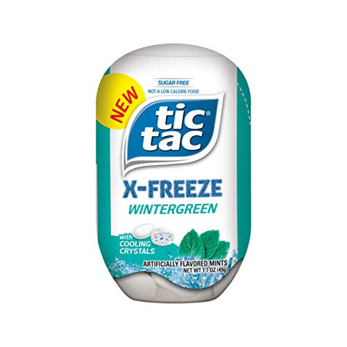 Tic Tac XFREEZE Sugar Free Breath Mints Wintergreen17Ounce Pack of 8