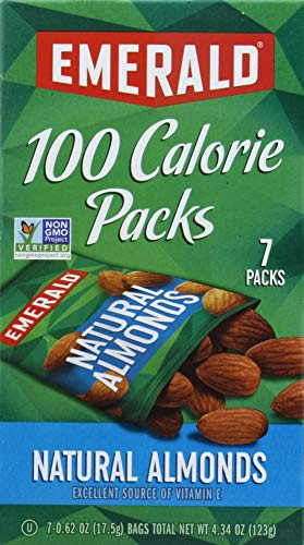 Emerald Nuts Natural Almonds 100 Calorie Packs 7 Count Box