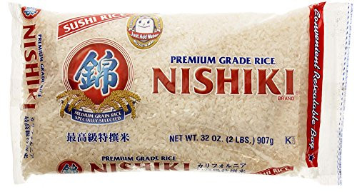 Nishiki Premium Rice Musenmai Premium Medium Grain White Rice 2 Pound Pack of 12