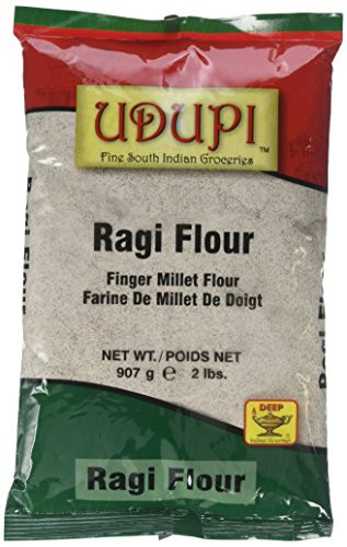 Udupi Ragi Finger Millet Flour  907 Grams 2 lbs Pack of 2