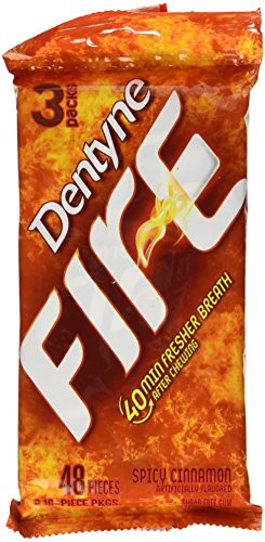Dentyne Fire Sugar Free Gum Spicy Cinnamon  3 PK