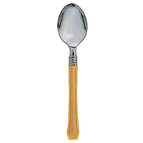 Amscan Classic Choice Premium Spoons 6 34 GoldSilver