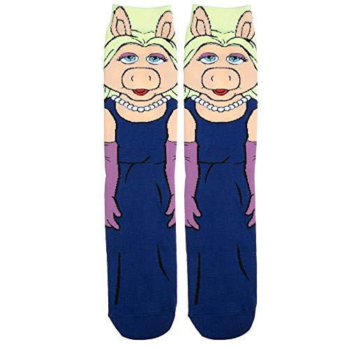 Mens Miss Piggy 360 Character Crew Socks