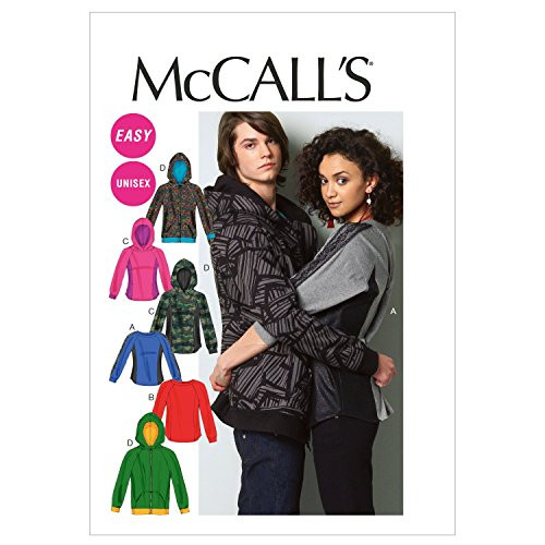 McCall Patterns M6614XM0 Misses'/Men's Tops and Jacket Sewing Pattern, Size XM (SML-MED-LRG) McCall Patterns M6614XM0 Misses'/Men's Tops and Jacket Sewing Pattern, Size XM (SML-MED-LRG)
