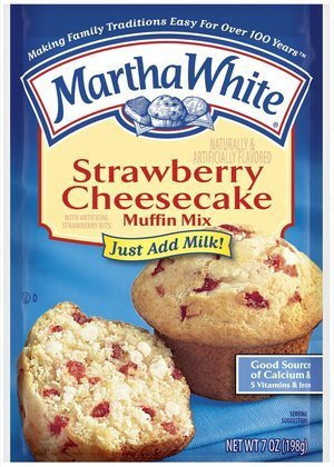 Martha White Strawberry Cheesecake Muffin Mix  7 oz