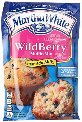 Martha White WildBerry Muffin Mix Pack of 3 7 oz Bags