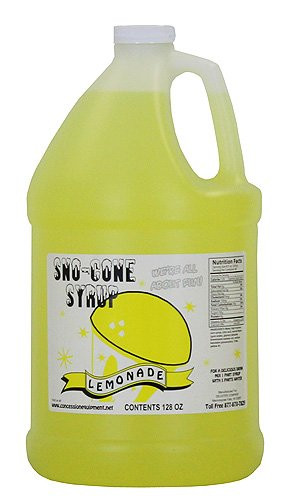 Concession Express Snow Cone Syrup 1 Gallon Lemonade