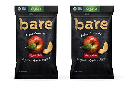 Bare Baked Crunchy Organic Apple Chips Fuji  Reds Gluten Free 14 Ounce Bag 2 Count