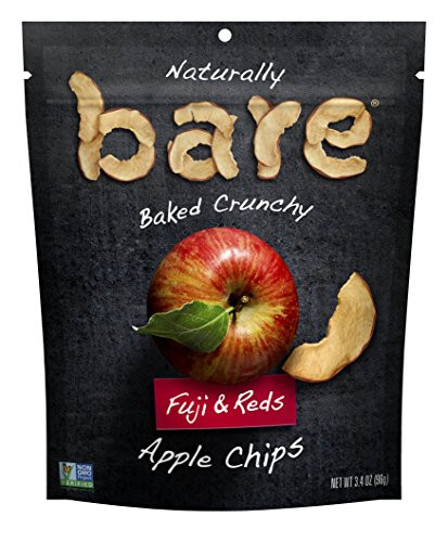 Bare Natural Apple Chips Fuji  Reds Gluten Free  Baked Multi Serve Bag  34 Oz