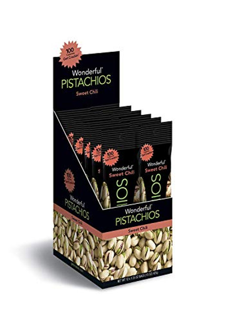 Wonderful Pistachios Sweet Chili 125 Ounce Bag Pack of 12 Wonderful Pistachios Sweet Chili 125 Ounce Bag Pack of 12