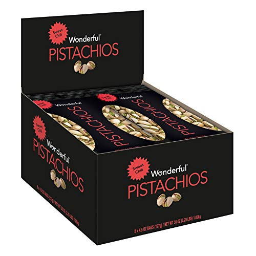 Wonderful Pistachios Sweet Chili Flavored 45 Ounce Bag Pack of 8 Wonderful Pistachios Sweet Chili Flavored 45 Ounce Bag Pack of 8