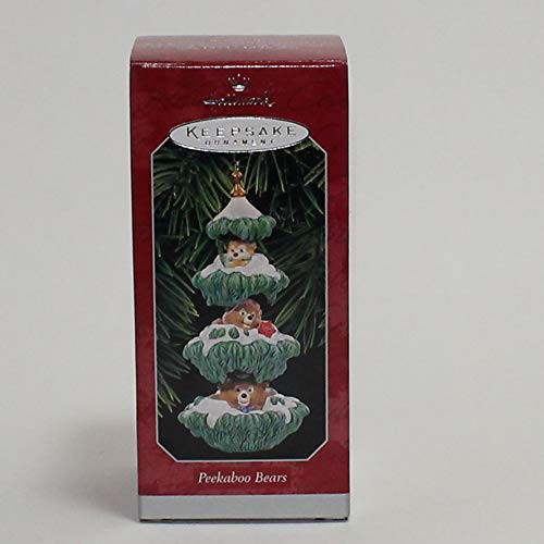 Hallmark Keepsake Christmas Ornament Peekaboo Bears 1998
