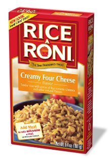 Rice A Roni Creamy Four Cheese Flavored Rice 64oz Box Pack of 6