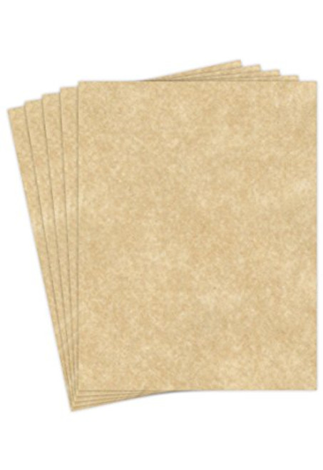 Aged Stationery Parchment Recycled Paper  65Lb Cover Cardstock  85 x 11 Inches  50 Sheets Per Pack