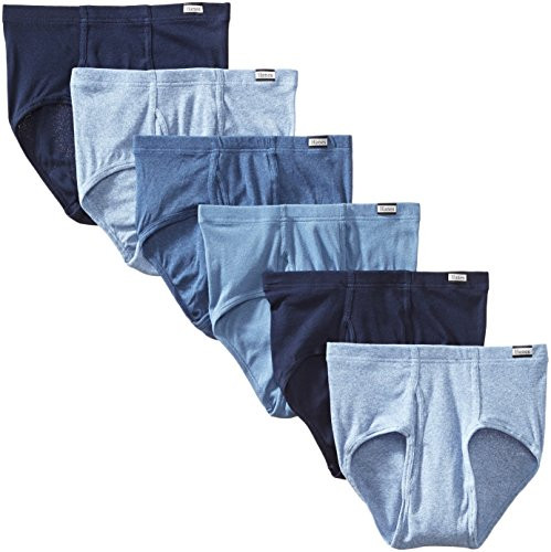 Hanes Mens 6Pack Tagless No Ride Up Briefs with ComfortSoft Waistband Assorted Large