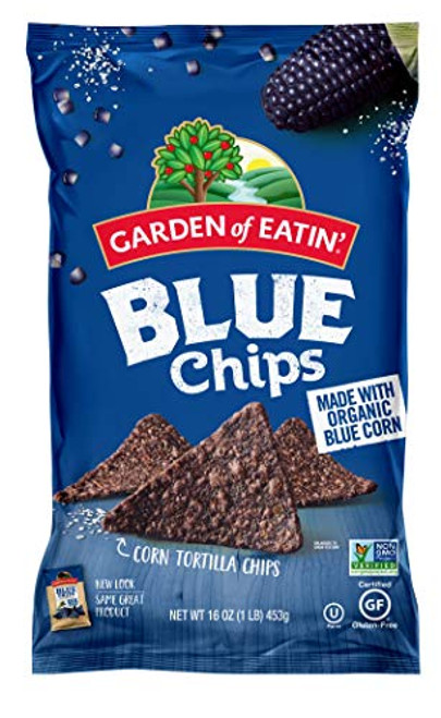 Garden of Eatin Blue Corn Tortilla Chips 16 oz Pack of 12 Packaging May Vary