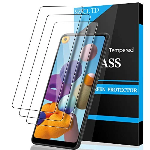 3 Pack Samsung Galaxy A21 Screen Protector Galaxy A21s Screen Protector 9H Hardness Tempered GlassScratchResistantBubble FreeHD Clear Full Protection for Galaxy A21 A21s