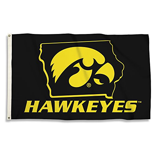 BSI NCAA College Iowa Hawkeyes 3 X 5 Foot Flag with Grommets