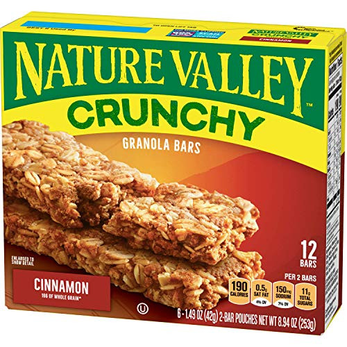Nature Valley Granola Bars Crunchy Cinnamon 894 oz 12 Bars