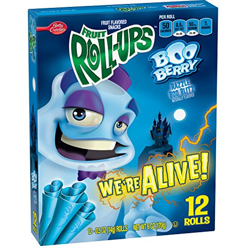 Betty Crocker Fruit Snacks RollUps Boo Berry Razzle Boo Blitz 6 oz