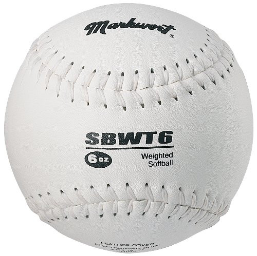 Markwort Weighted 12Inch SoftballLeather Cover White