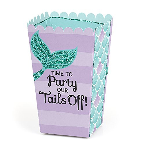 Big Dot of Happiness Let's Be Mermaids - Baby Shower or Birthday Party Favor Popcorn Treat Boxes - Set of 12 Big Dot of Happiness Let's Be Mermaids - Baby Shower or Birthday Party Favor Popcorn Treat Boxes - Set of 12